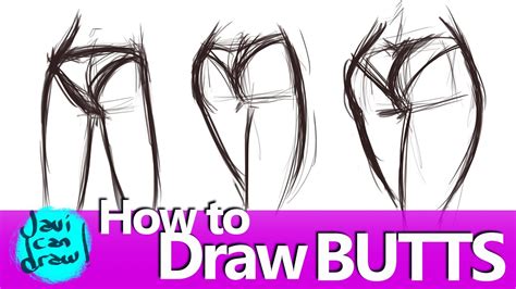 drawing of booty|Butt Drawing Tutorial by Jacob.